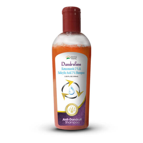 Dandrofine shampoo bottle